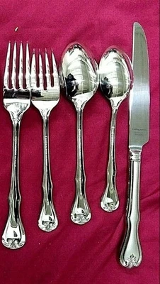 Reed and Barton Bristol Matte 18/8 Stainless Silverware. Discontinued/Retired - Image 1 of 4