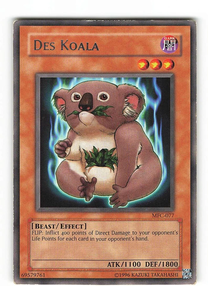 Yugioh DES KOALA , mfc-077 Rare englisch Good  - Bild 1 von 2