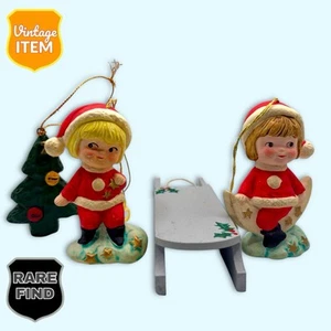 Vintage RARE Christmas Holiday Ornament Bundle. Featuring Berman & Anderson! - Picture 1 of 8