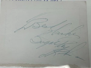 Sugar Ray Robinson taglio autografato raro inchiostro JSA LOA libbra da boxe per libbra CAPRA - Foto 1 di 2