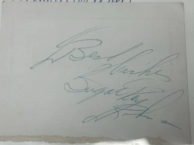 Sugar Ray Robinson Autographed Cut Rare Ink  JSA LOA Boxing Pound For Pound GOAT - Image 1 of 2