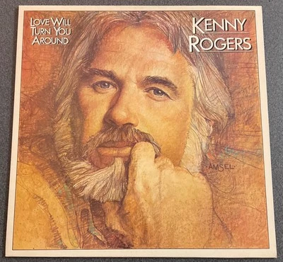 KENNY ROGERS,LOVE WILL TURN YOU,VINTAGE 1st UK PRESS 1982 ALBUM,12” LP33.VG+/EX+ - Image 1 of 4