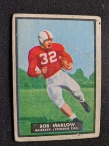 1951 Topps Magic Football Card # 37 Bob Marlow - Alabama Crimson Tide (VG) - Picture 1 of 3
