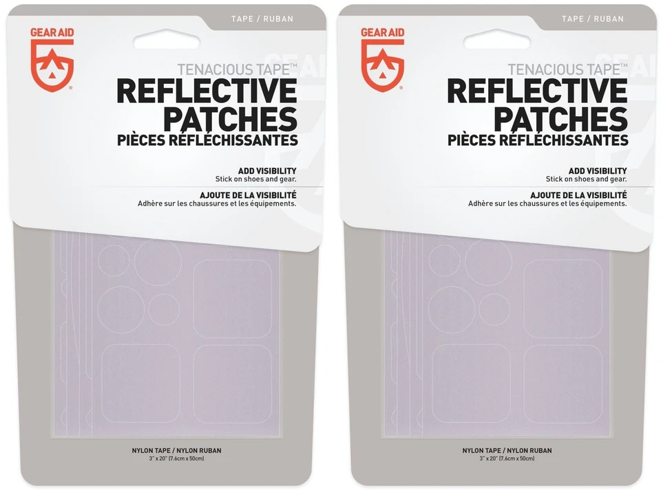 Gear Aid Tenacious Tape Reflective Patches Weather Resistant 10897