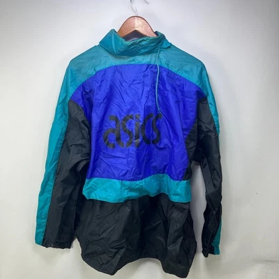 Vintage 90s Asics Windbreaker Jacket Large XL Japan - Image 1 of 4