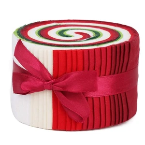 40Pcs Roll Up Cotton Quilting Strips Jelly Roll Fabric Bundle Patchwork Craft... - Picture 1 of 7