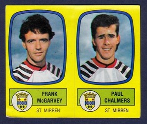 PANINI FOOTBALL 88-#574-A-B-ST MIRREN-FRANK McGARVEY / PAUL CHALMERS