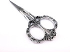 Sewing Vintage Antique Tools Plum Blossom Needlework Embroidery Scissors Silver