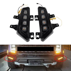Daytime Running Lights With Turn Signal Fog Lamp For Ford F-150 Raptor 2021-2023 - Picture 1 of 15
