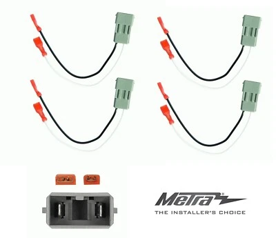 (Juego/4) Arnés de cableado adaptador de altavoz de audio Metra 72-7800 para 1982+ Honda/Acura Foto 1 de 4