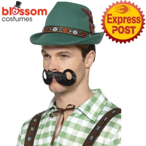 AC1291 Deluxe Bavarian Trenker Green Costume Beer Hat Oktoberfest German Unisex - Picture 1 of 2