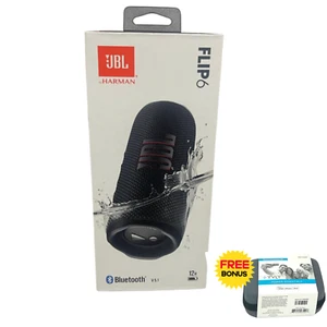 JBL Flip 6 Portable Waterproof Bluetooth Speaker - Black (JBLFLIP6BLKAM) - Picture 1 of 3