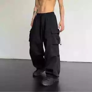 Streetwear Spring Summer Cargo Pants Men Multi-pocket Harajuku Casual Men's New - Picture 1 of 15