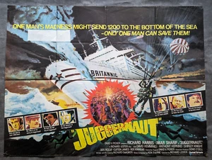 Juggernaut Original 1974 UK Quad Cinema Poster Richard Harris Omar Sharif - Picture 1 of 8