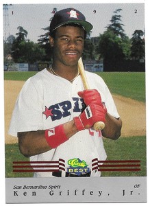 KEN GRIFFEY, JR. 1992 Classic Best San Bernardino Spirit - BC 12 Insert