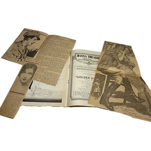 Vtg Playbill 1928 Golden Dawn Hanna Theatre Cleveland Ohio w Newspaper Clipping - Picture 1 of 4