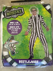 Beetlejuice Kostüm für Erwachsene Käfersaft Beatlejuice Large/XL NEU! - Bild 1 von 1