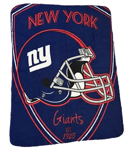 Manta New York Giants NFL Felpa Tiro Vellón Azul Rojo Suave Acogedor Fútbol Deporte - Imagen 1 de 10