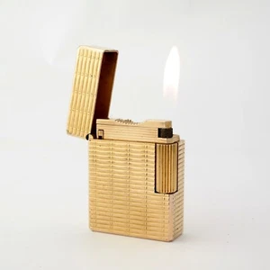 Vintage ST Dupont Line 1 1S BS Small Lighter. Gold Finish. Made in France. - Imagen 1 de 9