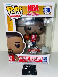NBA: Legends - Magic Johnson Red All Star US Exclusive Pop! Vinyl [136] - Picture 1 of 1