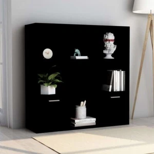 Bookshelf With 2 Doors Storage Rack Open Shelf DVD CD Book Organiser Cabinet - Picture 1 of 9