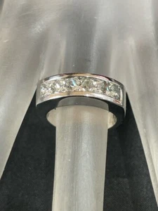 Anello Donna Oro-Diamante Anniversario 5 Diamanti 1,50 Carati T.W. 14K (AD2001921) - Foto 1 di 5