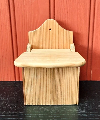 Swedish handmade wooden salt box - Image 1 of 4