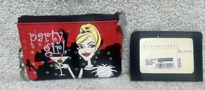 Bolsa de monedas Rolfs Party Time cuentas lentejuelas rojo negro Martini Foto 1 de 4