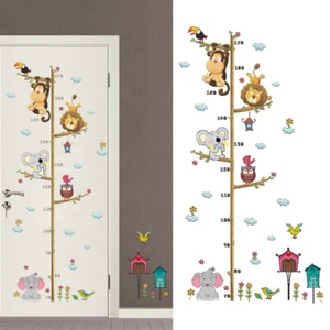 Abnehmbare Cartoon Wandtattoo Wachstumstabelle Übergabelineal für Wohnzimmer Schlafzimmer - Bild 1 von 10