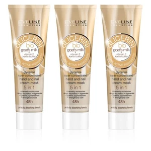 Eveline Cosmetics 5 in 1 Bio Goat’s Milk Hand Cream 3pc Travel Set – Nourishing - Picture 1 of 1