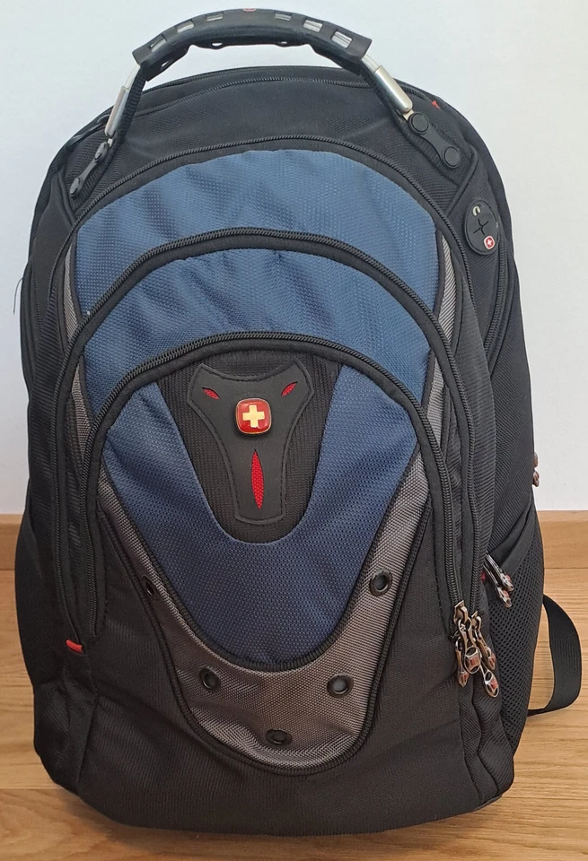 Swiss Gear Laptop Rucksack - Schwarz/grau/blau - Bild 1 von 4