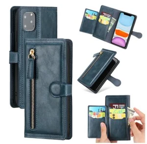 Leder PU Case Hülle Schutzhülle Cover Für iPhone 7/8 11 12 13 14 Pro X/XS XR TPU - Picture 1 of 23