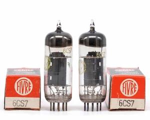 MATCHED PAIR 6CS7 FIVRE NOS ITALY Tube Lampe 真空管 电子管 Valve Valvula 진공관 Valvola - Picture 1 of 2