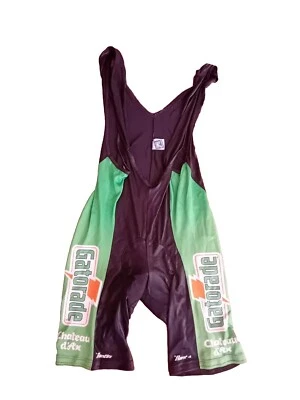 Gatorade Santini Chateaux D'Ax Salones Ciclismo Bugno Bib Salopette 1993 Vintage Foto 1 de 4
