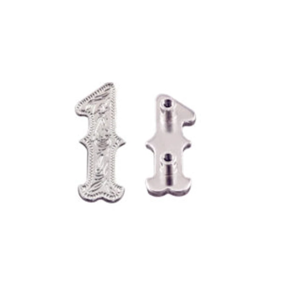 Number 1 Screwback Concho in Shiny Silver 1339-28 - Image 1 of 1