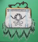 alte Handtasche, Glasperlen um 1930 Art Deco
