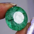 19.45 Natural Round ?ut Colombian Emerald Green Loose Gemstone.G-677