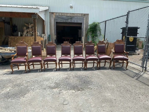 8 INCREDIBLE OAK AMERICAN R.J. HORNER DINING ROOM CHAIRS - FF2 Cover