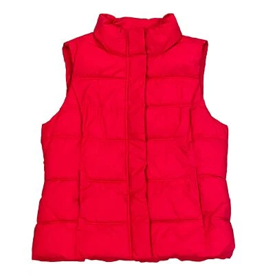 Chaleco acolchado GAP Weekender lápiz labial rosa oscuro para mujer grande cremallera completa botón a presión Foto 1 de 4