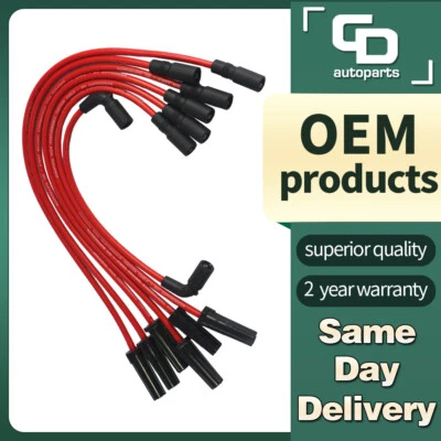 7 X cables de bujía para Chevrolet Silverado 1500 GMC Sierra 1500 4,3 L 1999-2007 Foto 1 de 4