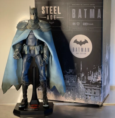 Figura 1:6 3A ThreeA Ashley Wood DC STEEL AGE BATMAN Edición Día con Soporte Personalizado Foto 1 de 4