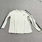 Marine Layer Kids Long Sleeve Cotton Blend Striped White T Shirt Size 8 Guc
