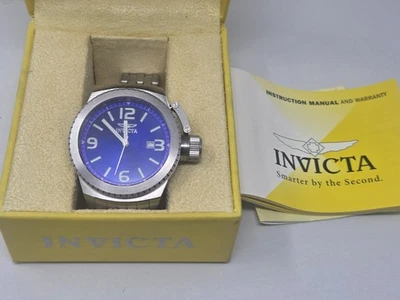 Reloj Invicta 0988 Hombre Esfera Azul Acero Inoxidable Tono Plateado -NECESITA BATERÍA Foto 1 de 4