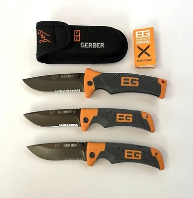 Lote de 3 cuchillos plegables Gerber Bear Grylls Foto 1 de 4
