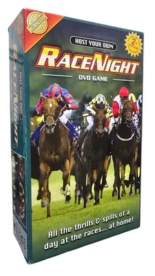 Race Night DVD Game 2nd Edition  Host Your Own Horse Racing Game Cheatwell Games - Image 1 of 4