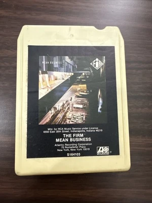 The Firm – Mean Business 8 Track Tape 1986 Atlantic Records RCA Music Service - Image 1 of 4