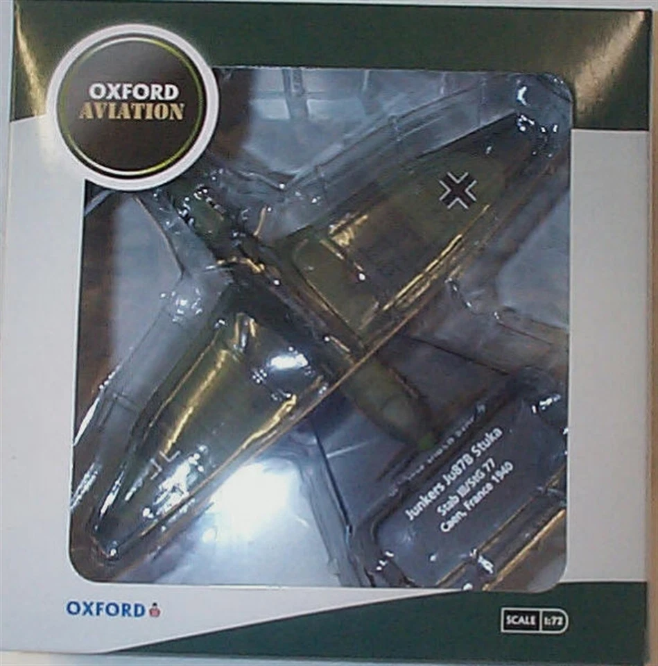 OXFORD 1/72 GERMAN JUNKERS JU87 STUKA STAB III/STG77 LUFTWAFFE FRANCE 1940 AC004 - Image 1 of 1