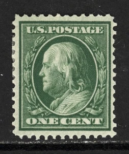SCOTT 331 1908 1 CENT FRANKIN REGULAR ISSUE MH OG F-VF! - Picture 1 of 2