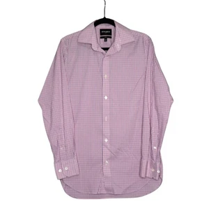 Bonobos Stretch Slim Fit Herren Hemd Rosa Lila Kariert Small - Bild 1 von 6