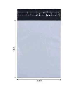 100 Pack Poly Mailer Shipping Bags Envelope 14.5x19 - 2mil - Picture 1 of 5